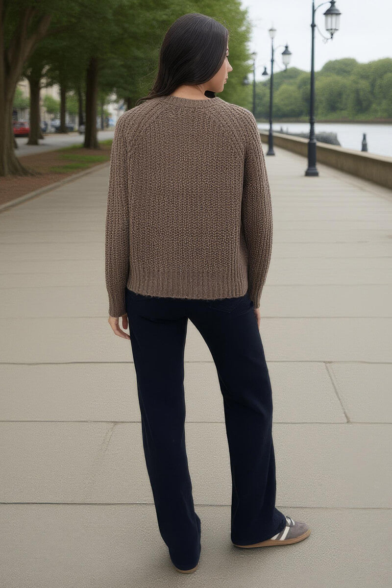 Mink Round Neck Knit Jumper
