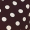 Chocolate Polka Dot Print Wrap Top Skater Mini Dress