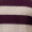 Burgundy And Oatmeal Striped Crew Neck Jumper