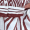 Cream And Brown Abstract Print Wide Leg Trousers